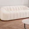 Sofa Hygge boucle blanco 3 plazas 216 cm