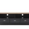 Mueble TV Dublin negro roble 140cm