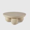 Mesa de centro Ailen cemento beige 90 cm