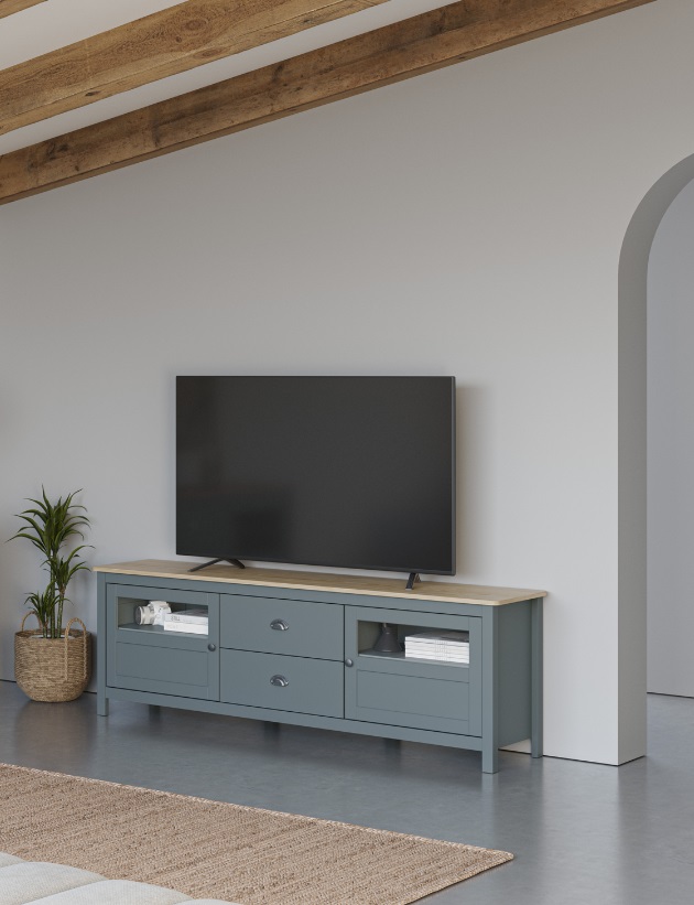 Mueble TV Misti verde kako roble 180 cm