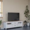 Mueble TV Misti blanco roble 180 cm