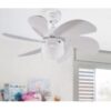 Ventilador techo luz blanco palas blanco 50430 BL