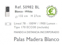 Ventilador techo blanco 50982 BL