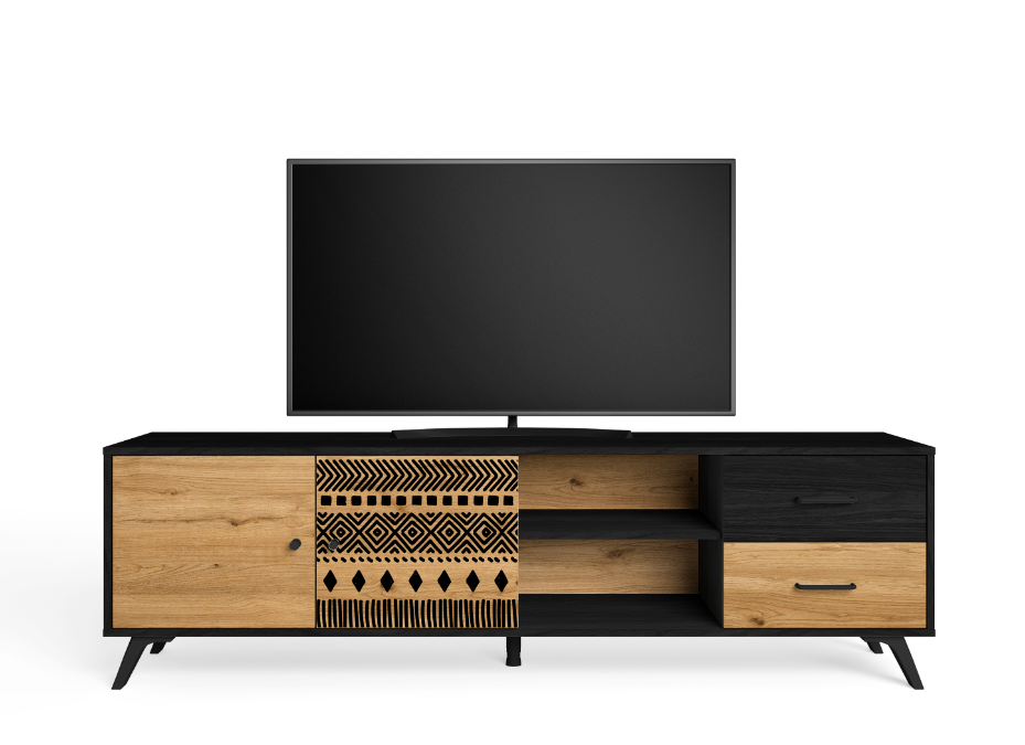 Mueble TV Africa bocamina natural 180x40cm