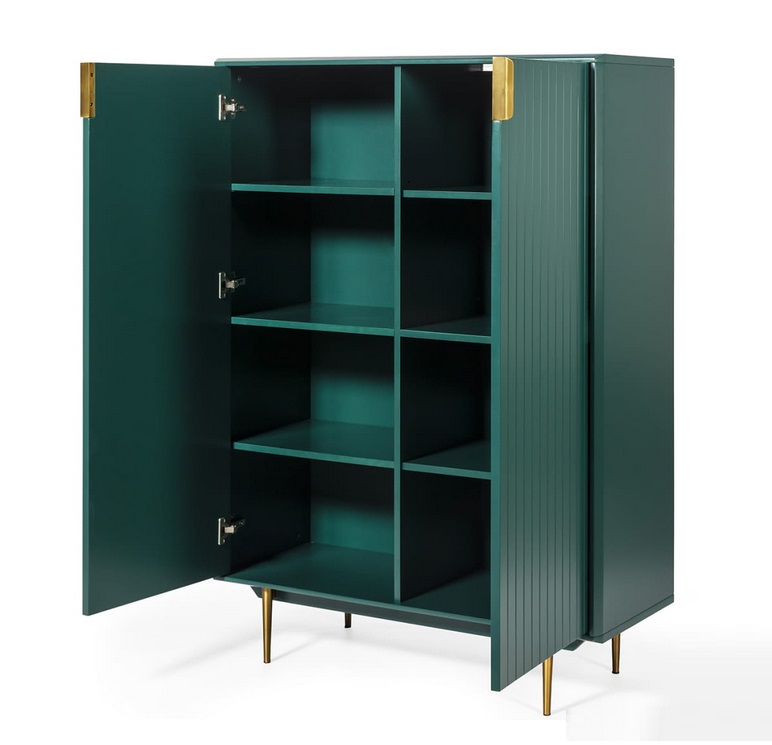 Aparador alto mueble cubo Candem verde MC-181