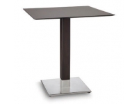 Base inox columna wengue 40x40cm