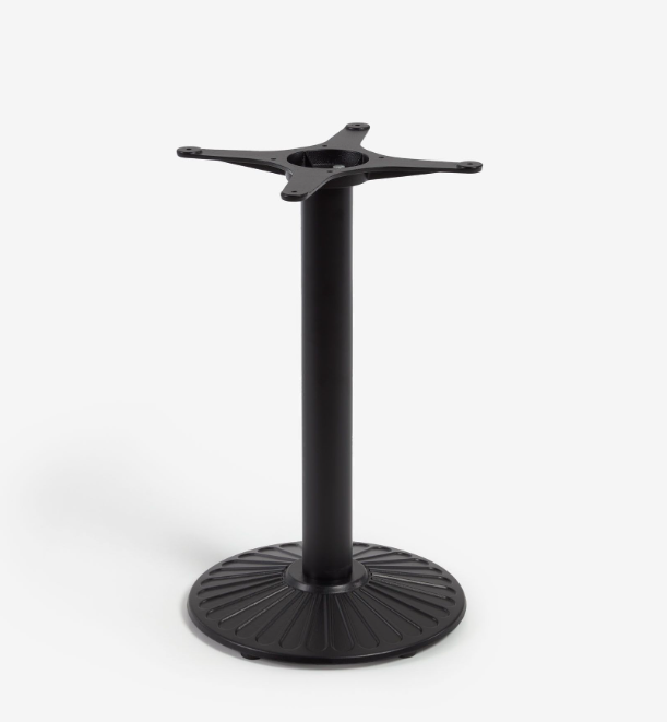 Pie de mesa de exterior negro 72cm