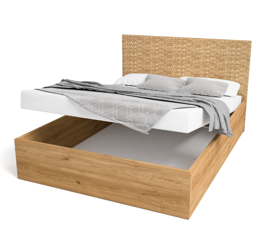 Cama abatible Malaca natural serigrafia 140cm