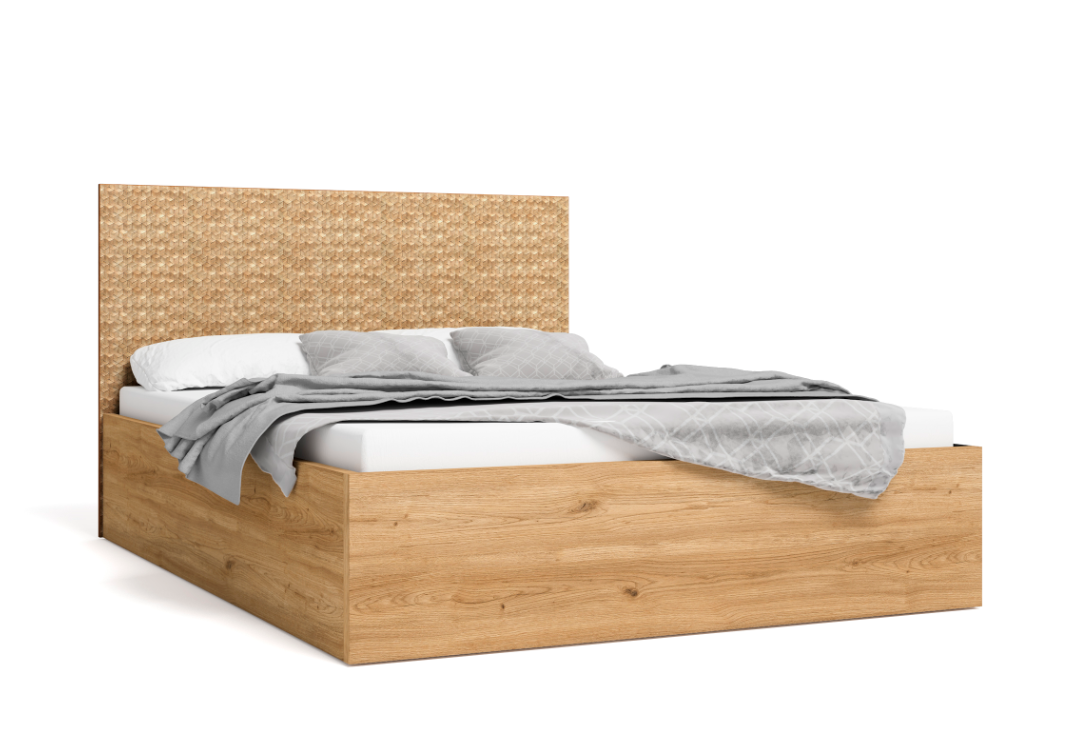 Cama abatible Malaca natural serigrafia 140cm