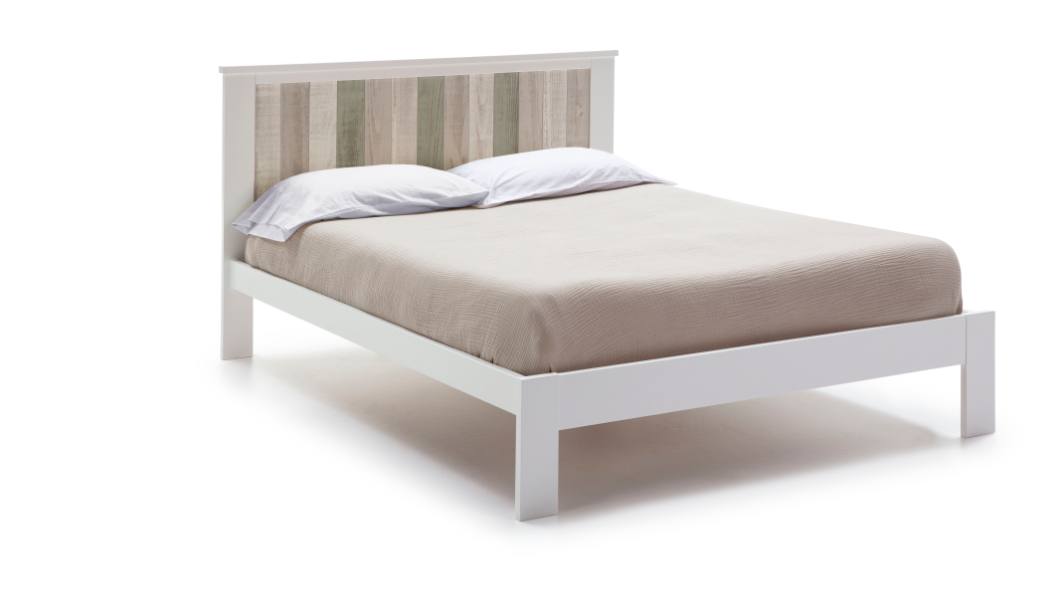 Cama Maude madera de pino blanco 135x190 cm