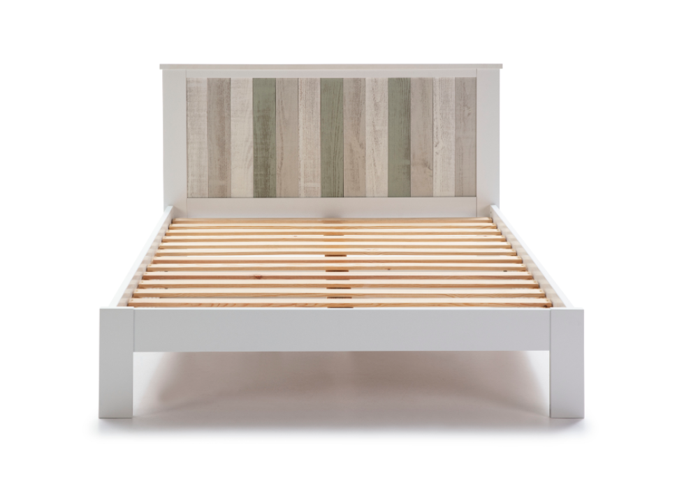 Cama Maude madera de pino blanco 135x190 cm