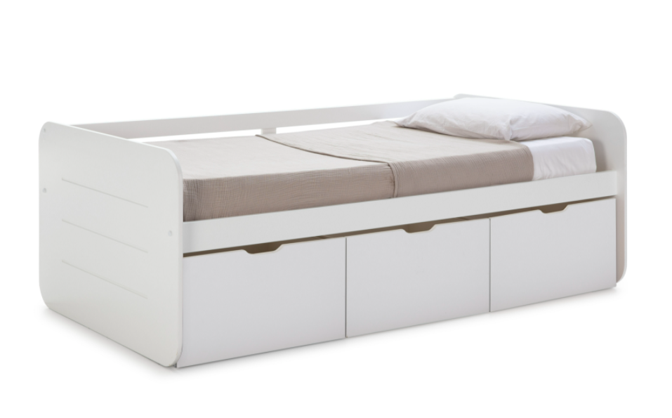 ﻿﻿Cama con cajones Abbott blanco 90x190cm