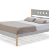 Cama Compte madera DM/PINO gris claro 140x190cm