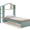 Cama infantil Maria DM/PINO verde 90X190cm