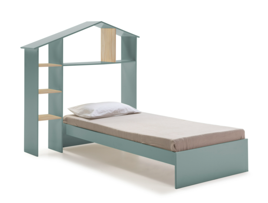 Cama infantil Maria DM/PINO verde 90X190cm