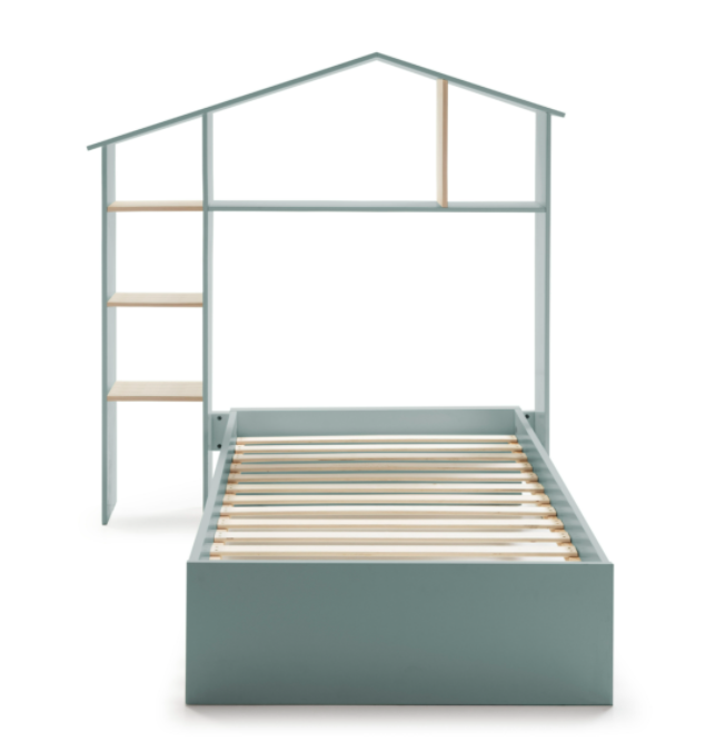 Cama infantil Maria DM/PINO verde 90X190cm