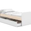 Cama infantil Esteban cera blanca 90x190/200 cm