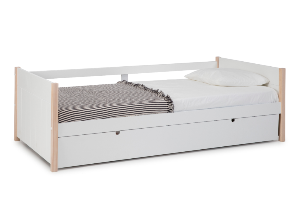 Cama nido Kiara 90x190 madera blanco