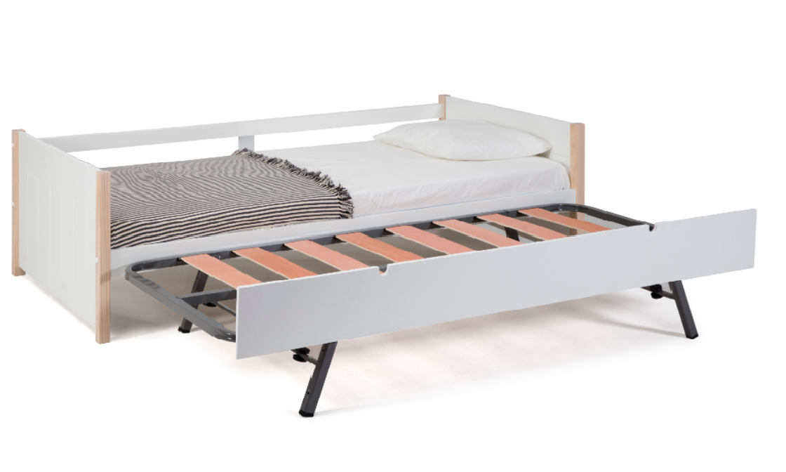 Cama nido Kiara 90x190 madera blanco