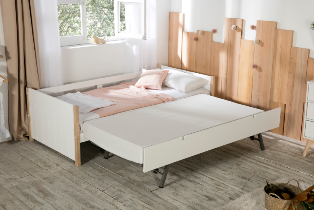 Cama nido Kiara 90x190 madera blanco