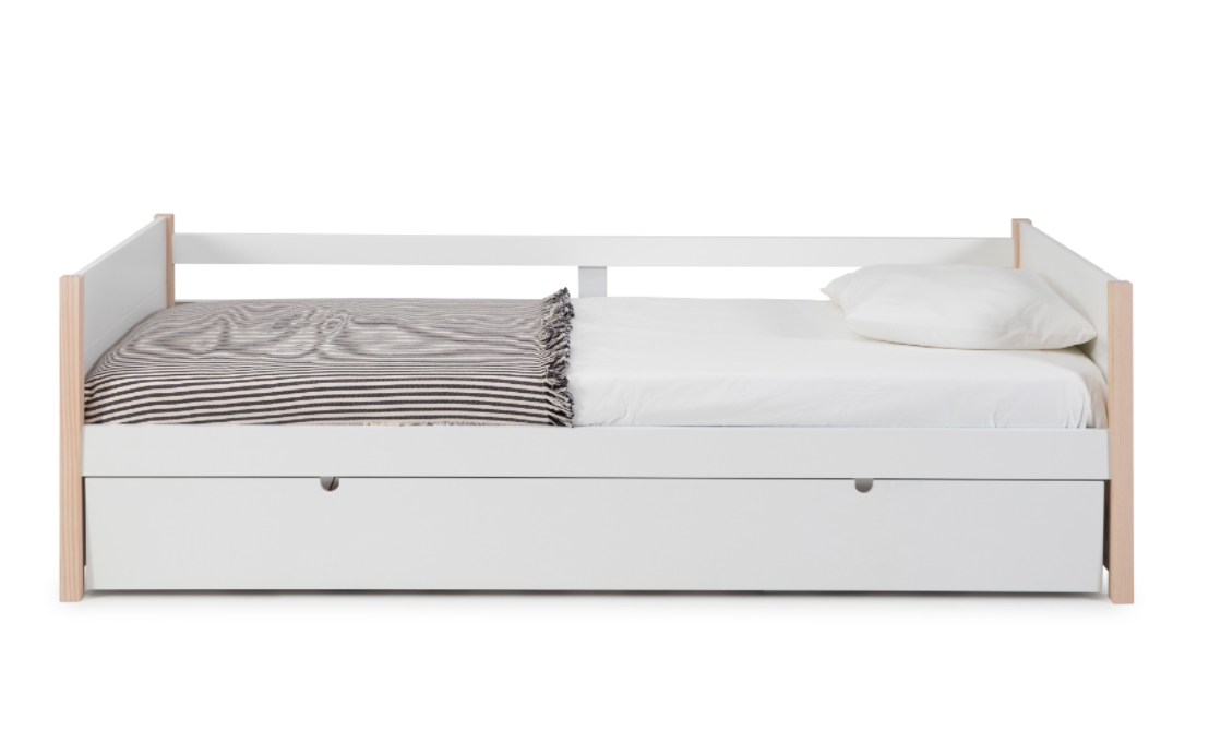 Cama nido Kiara 90x190 madera blanco