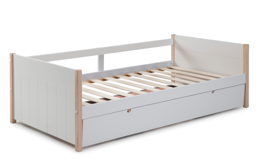 Cama nido Kiara 90x190 madera blanco