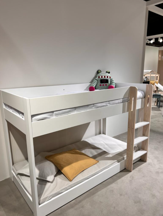 Cama litera Montessori blanco 90x190