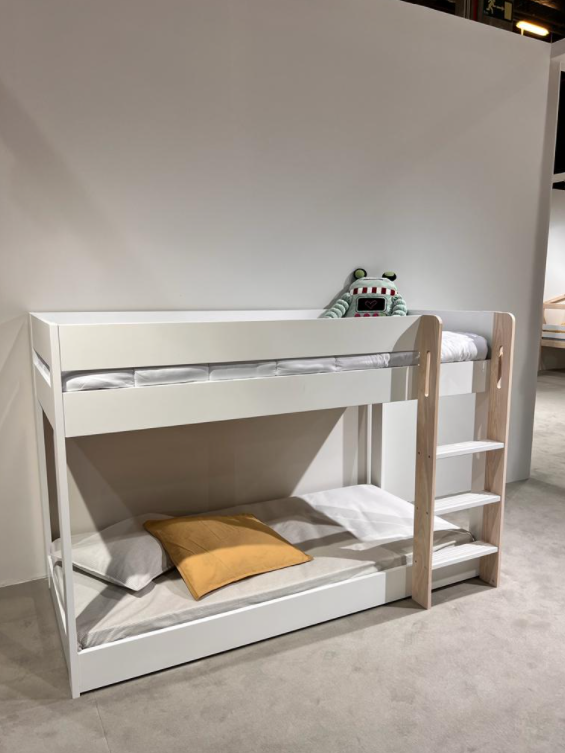 Cama litera Montessori blanco 90x190