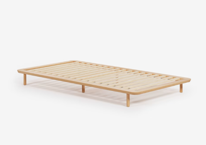 Cama Pafos de madera maciza de fresno 90x200cm