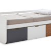 Cama con cajones Redona MDF blanco 90x190cm