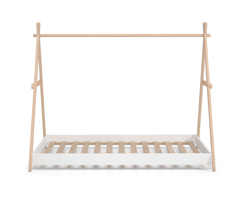 Cama cabaña Trufa en madera blanco 90x200cm