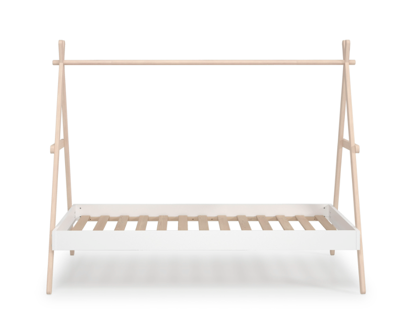 Cama cabaña Trufa en madera blanco 90x200cm