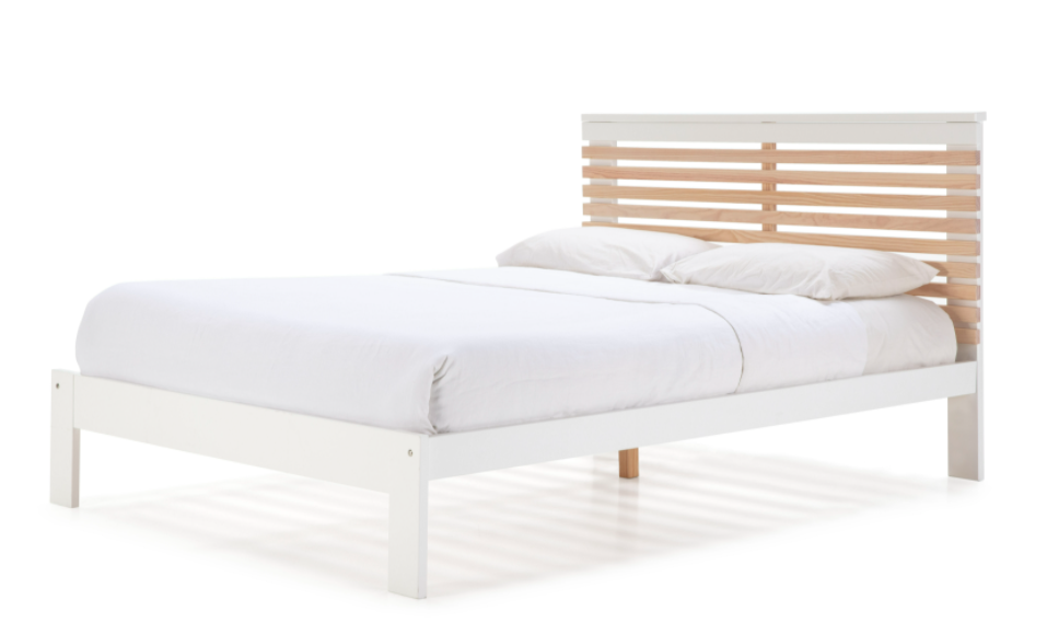 Cama Vectra DM/PINO blanco 140x190 cm