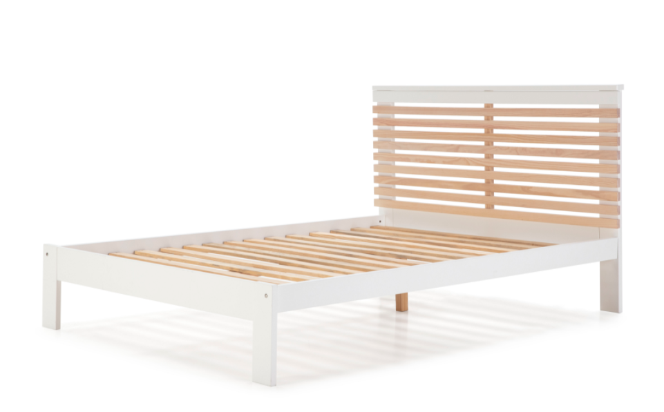 Cama Vectra DM/PINO blanco 140x190 cm