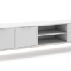 Mueble TV Campus madera de pino blanco 180x40 cm