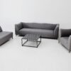 Naxos set Sofa esquinero 6 plazas terraza lounge tapizado gris