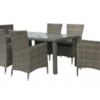 Conjunto rattan color gris con cojines Maui