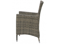 Sillon rattan gris cojin antracita Maui