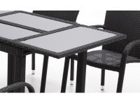 Mesa extensible rattan negro Panama 152-210