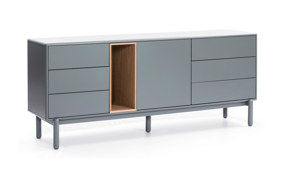 Corvo aparador gris perla 180x76