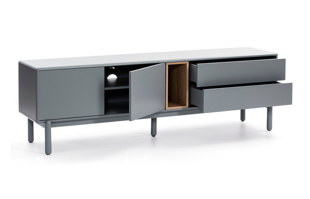 Corvo mueble TV gris perla 180