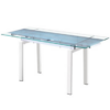 Mesa comedor extensible mod. Elsa cristal 140/200x90x75cm