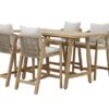 Mesa alta Bar Eiger terraza y jardin madera acacia 156x90