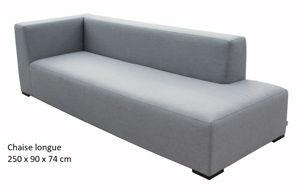 Lounge IOS sofa terraza tapizado gris