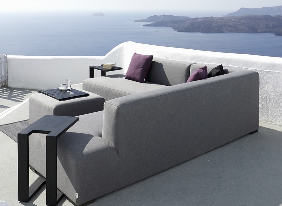 Lounge IOS sofa terraza tapizado gris