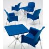 Mesa polipropileno Jimmy azul 70x70