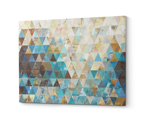 Lienzo impreso triangles 100x80 cm