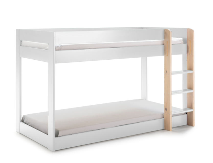 Cama litera Montessori blanco 90x190