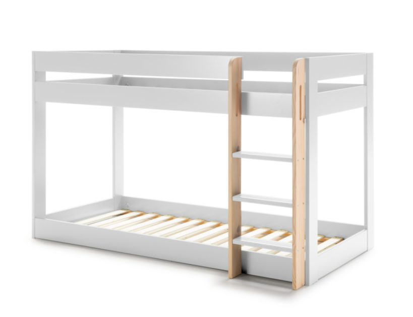 Cama litera Montessori blanco 90x190