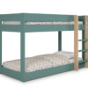 Cama litera Montessori verde petrol 90x190